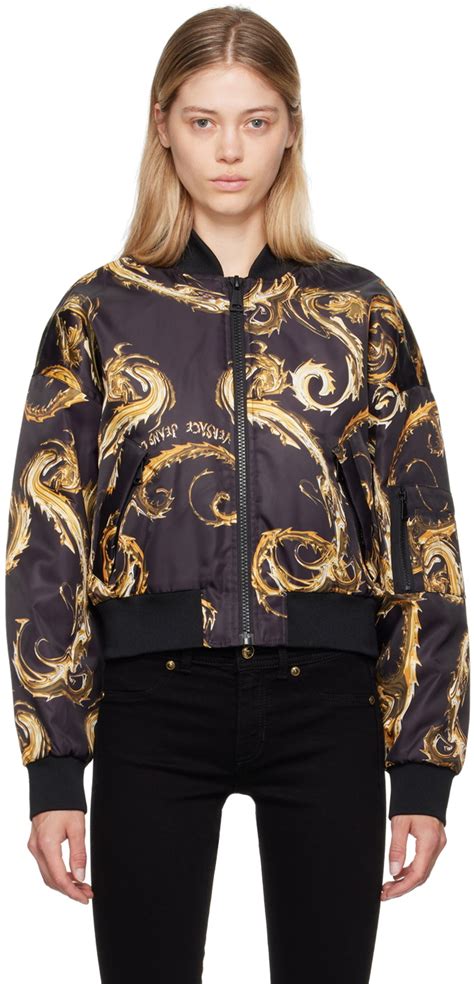 bomber versace jeans couture|Chromo Couture Bomber Jacket .